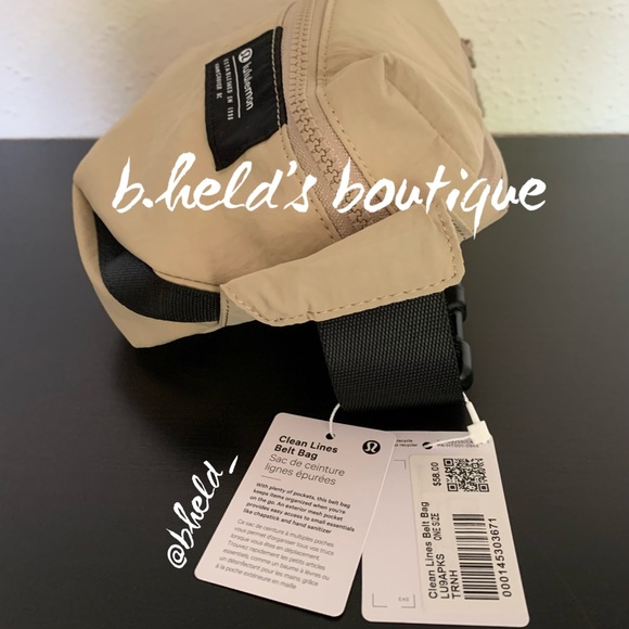 lululemon Clean Lines Belt Bag in Trench Tan Neutral One Size (2L) Brand New NWT - Picture 4 of 15